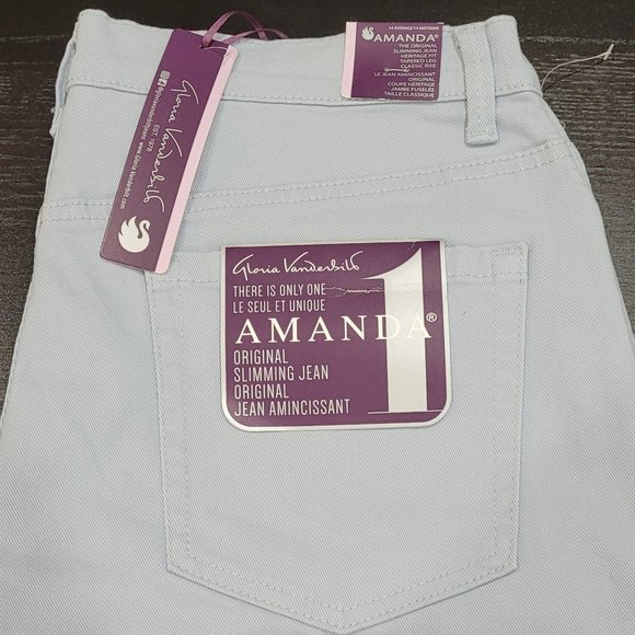 Gloria Vanderbilt Amanda Slimming Jeans (Blue / Link Water) - Picture 2 of 6